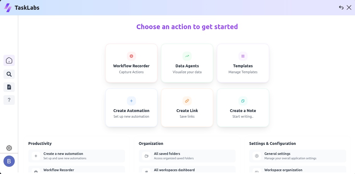 TaskLabs Application Preview
