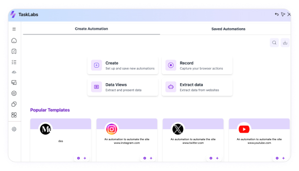 Tasklabs interface